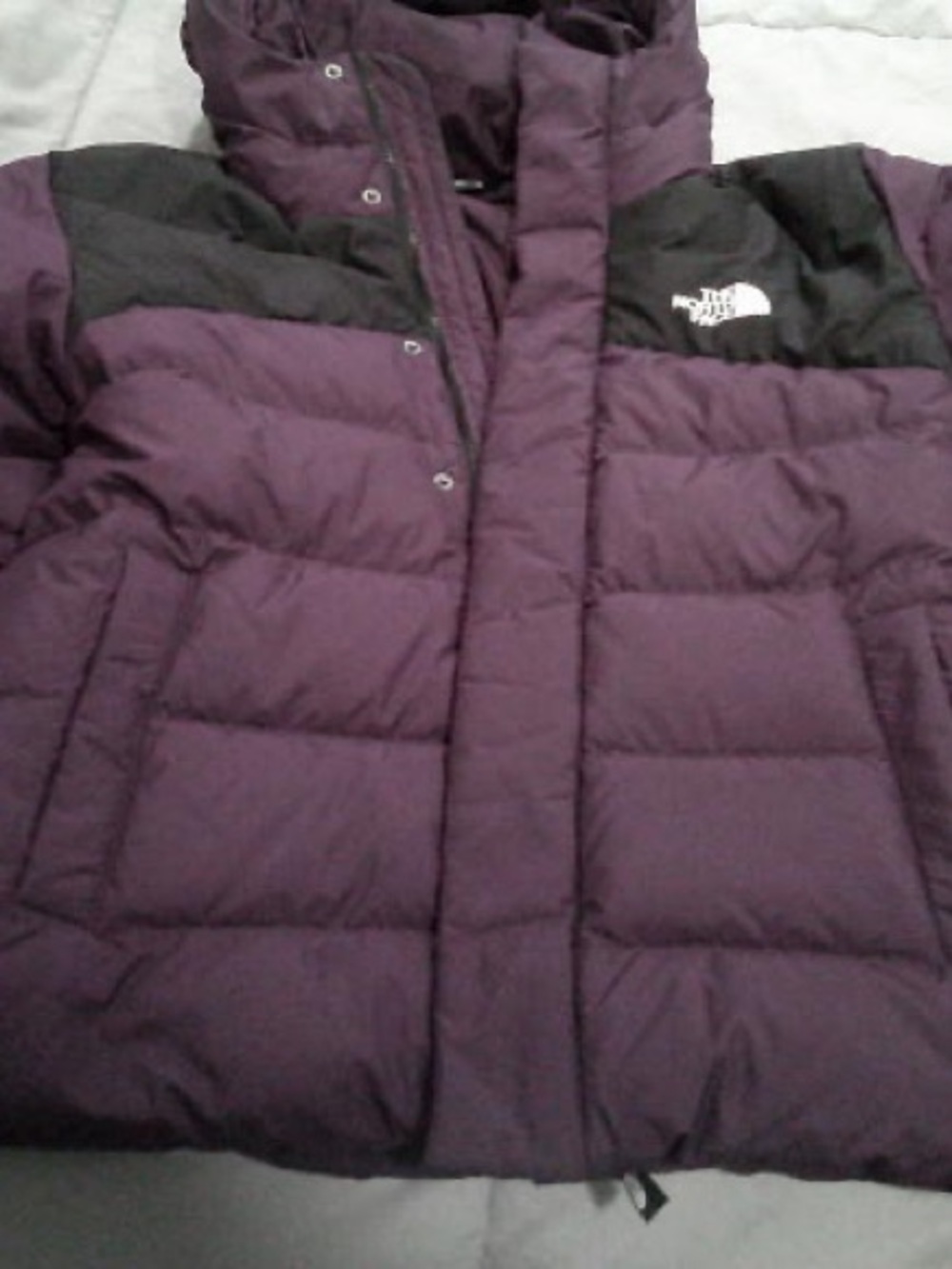 The North Face 600-fill goose down Purple and Black unisex Down Puffer Jacket